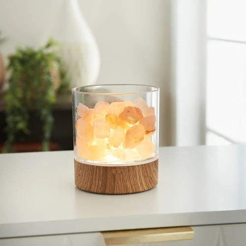 Restore Himalayan Rock Salt Lamp and Essential Oil Set
