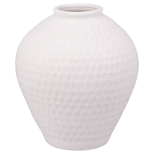 Large Hammered Ceramic Vase