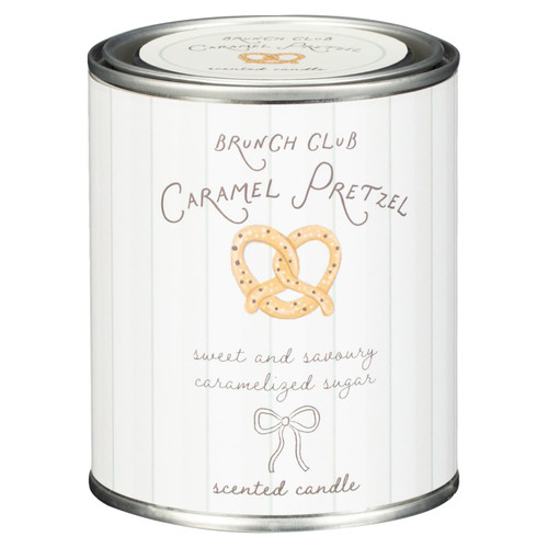 Brunch Club Gourmand Tin Scented Candle - Caramel Pretzel