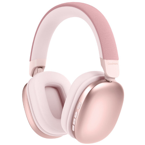 Goodmans Noise-Cancelling Metallic Bluetooth Headphones - Pink