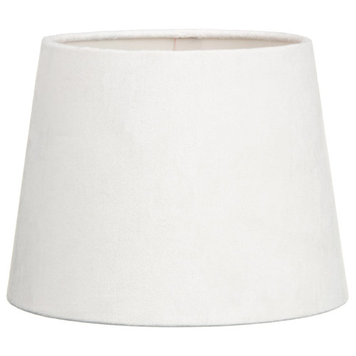 Velvet Effect Light Shade 9" - Cream