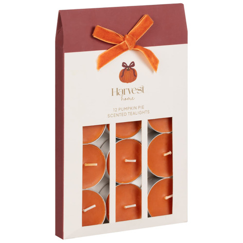 Harvest Home Scented Tea Lights 12pk - Pumpkin Pie