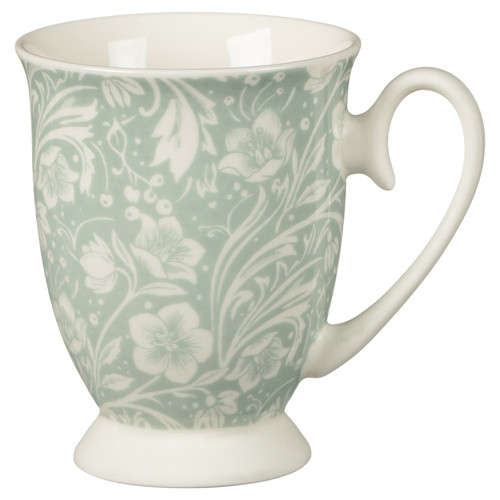 Footed Fine China Mug