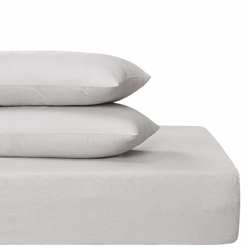 Simply Cosy Brushed Cotton Single Fitted Sheet - Grey