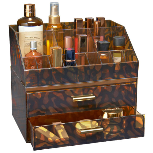 Animal Print Stackable Fourteen Section Storage