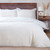 Ribbed Flannel Cream Duvet Set - Double
