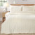 Cable Knit Cream Duvet Set - King Size