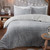 Snowy Teddy Reversible King Duvet Set - Grey