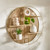 Arlo Round Wall Shelf - Oak & Gold