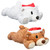 Winter Cuddle Pal With Squeaker - Polar Bear