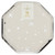 Christmas Hexagon Plate 15pk - Silver