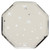 Christmas Hexagon Plate 15pk - Silver