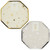 Christmas Hexagon Plate 15pk - Gold