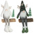 Gonk Sitting on Wood Base Ornament - White
