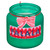 Glass Candle with Felt Front Sticker - Fa La La