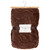 Home Collection Wave Faux Fur Throw - Brown