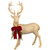 Statement Stag with Tartan Bow Ornament