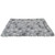 Paw Print Puppy Crate Mat - Grey