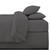Simply Everyday Double Fitted Sheet - Charcoal