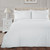Lucia White Tie Detail Duvet Set - Double