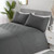 Simply Everyday Pinsonic Double Duvet Set - Charcoal