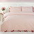 Country Rustic Pink Stripe Duvet Set - Double