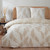 Home Collection Natural Fern Leaves Print Duvet Set - King