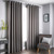 Oxford Grey Black Out Curtains With Eyelets 46 x 72"