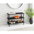 Spaceways 3 Tier Wooden Shoe Rack - Black