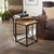 Tromso Square Nest of 2 Tables - Black & Rustic Finish