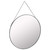 Simply Round Metal Hanging Mirror