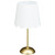 Gold Stick Scallop Lamp