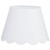 Scallop Edge Light Shade - White