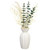 Scalloped Vase with Eucalyptus
