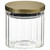 Glass Jar with Gold Lid