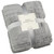 Oslo Patterned Throw - Grey