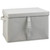 Large Collapsible Grey Storage Box with Lid