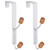 Wood Double Over Door Hooks 2pk