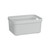Medium Rectangular Storage Tub with Handles - Cool Grey