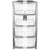 4 Drawer Silver Storage Unit