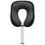 Shaped Neck Pillow With Pop Toggle - Black
