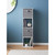 Simply Tall 4 Cube Storage Unit With 2 Baskets - White