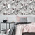 Fresco Flora Wallpaper - White & Silver