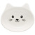 Perfect Paws Ceramic Cat Bowls - White