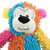 Squeaky Colourful Monkey Pet Toy - Assorted