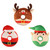 Christmas Donut Pet Toys - Santa