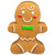 Squeaky Dog Toy - Gingerbread Man