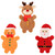 Christmas Crinkle Flatties - Reindeer