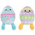 Easter Egg Plush Dog Toy - Purple & Green