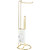2 in 1 Toilet Roll Holder - Gold
